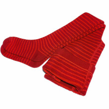 Weri Spezials Children's Tights Red Stripes ART.SW-2002 High quality children's warm plush cotton tights for girls