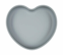 CANPOL BABIES silikona šķīvis ar piesūcekni, sirds, 6m+, 80/309_blu