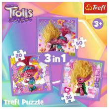 TREFL TROLLS Pusle komplekt Trollid 3, 3 tk