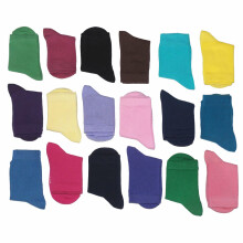 Weri Spezials Children's Socks Monochrome Turquoise ART.SW-0938 Pack of three high quality children's cotton socks