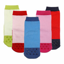 Weri Spezials Children's Non-Slip Socks Little Wonders Green ART.WERI-0582 High quality children's socks made of cotton with non-slip coating