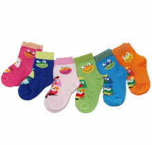 Weri Spezials Children's Socks Frog and Friends Light Pink ART.WERI-1018 Pack of two high quality children's mercerized cotton socks