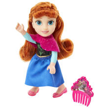 DISNEY PRINCESS Väike nukk harjaga, 8 cm