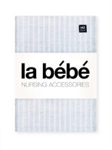La bebe™ Cotton Nappy Art.156412 Blue Stripes Nappies (cotton) 75x75cm