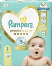 Pampers Premium Care Art.P04C520 Mähkmed S1 suurus, 2-5kg, 72 tk.
