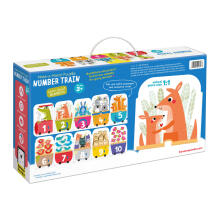 Banana Panda Make-a-Match Puzzle Number Train Art.49113 Mõistatused põrandale 30 tk
