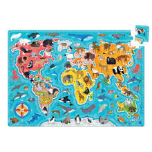 Banana Panda Puzzlove Animals Of the World Art.49217 Mõistatused põrandale 60 tk