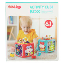 Bebe Basic Cube  Art.KX4291 Montessori 6-in-1 Busy Cube Sorter for Toddlers