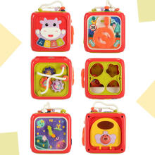 Bebe Basic Cube  Art.KX4291 Montessori 6-in-1 Busy Cube Sorter for Toddlers