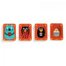 Djeco Art.DJ01476 Kolmekihiline puidust pusle - Max & Co