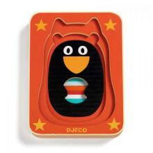 Djeco Art.DJ01476 Kolmekihiline puidust pusle - Max & Co