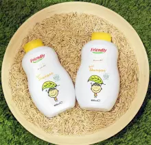 Friendly Organic Shampoo  Art.15728 seebivaba orgaaniline ja lõhnatu juuste- ja kehapesuvahend beebidele, 400 ml