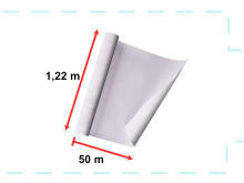 Ikonka Art.KX5517 Fooliumrull isekleepuv tapeet spoon valge marmor - magnoolia 1,22x50m