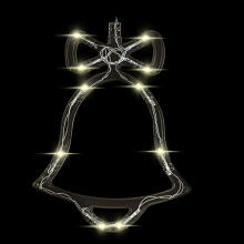 Ikonka Art.KX5246_1 LED ripptuled jõulukellade kaunistamiseks