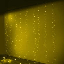 Ikonka Art.KX5242 LED kardinatuled 3x3m 300LED soe valge