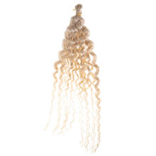 Ikonka Art.KX5081 Sünteetilised juuksed kudumine afroloki blonde