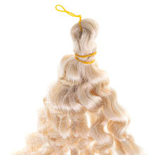 Ikonka Art.KX5081 Sünteetilised juuksed kudumine afroloki blonde