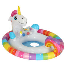 Ikonka Art.KX4958 INTEX 59570 children's swimming pontoon unicorn wheel