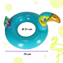 Ikonka Art.KX4927 Täispuhutav laste ujumisrõngas Toucan 70cm