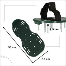 Ikonka Art.KX4845 Aerator murupuhasti naastudega murukingad