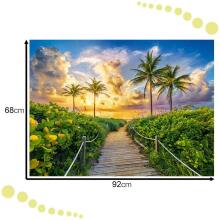 Ikonka Art.KX4776 CASTORLAND Puzzle 3000 tk Värviline päikesetõus Miamis, USA - Päikesetõus Miamis 92x68cm