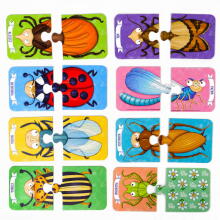 Ikonka Art.KX4756 MUDUKO Beebipuzzle Tee sõpru putukatega Ecopuzzles kaheosaline 18m+