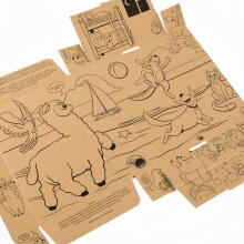 Ikonka Art.KX4756 MUDUKO Beebipuzzle Tee sõpru putukatega Ecopuzzles kaheosaline 18m+
