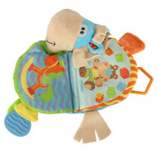 Ikonka Art.KX4611 Sensory book rattle teether aas