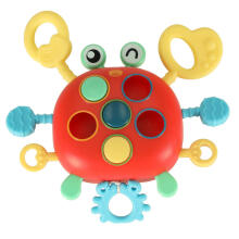 Ikonka Art.KX4603 Beebi teether krabi sensoorne mänguasi