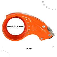 Ikonka Art.KX4585 Teipidepaber kleeplintide pakendaja metallist 5cm