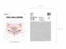 Ikonka Art.KX4572 Foil balloon Kitty pink 48cm x 36cm