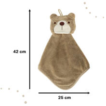 Ikonka Art.KX4527 Laste lasteaia käterätik 42x25cm pruun teddy karu