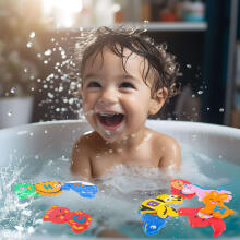 Ikonka Bath Toys Art.KX4504 Vahtveevanni loomad 26el.