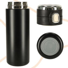 Ikonka Art.KX4407 Termokruus koos suukorviga LED termos 420ml must