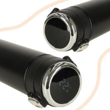 Ikonka Art.KX4407 Termokruus koos suukorviga LED termos 420ml must