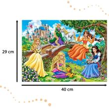 Ikonka Art.KX4371 CASTORLAND Puzzle 70 tk Printsessid aias - Printsessid aias 5+