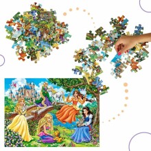 Ikonka Art.KX4371 CASTORLAND Puzzle 70 tk Printsessid aias - Printsessid aias 5+