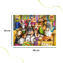 Ikonka Art.KX4370 CASTORLAND Puzzle 70 tk Mängulised lemmikloomad - Naljakad loomad 5+