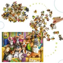 Ikonka Art.KX4370 CASTORLAND Puzzle 70 tk Mängulised lemmikloomad - Naljakad loomad 5+