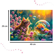 Ikonka Art.KX4369 CASTORLAND Puzzle 100 tk Maagiline hommik - kass 6+