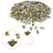 Ikonka Art.KX4364 CASTORLAND Puzzle 2000 elemendid Hommikuse õied - maastik 92x68cm