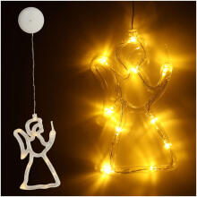 Ikonka Art.KX5246_4 LED rippvalgustid jõulukaunistus ingel 49cm 10 LEDid