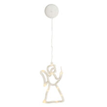Ikonka Art.KX5246_4 LED rippvalgustid jõulukaunistus ingel 49cm 10 LEDid