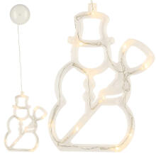 Ikonka Art.KX5246_6 LED rippvalgustid jõulukaunistus lumememm 49cm 10 LEDid