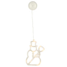 Ikonka Art.KX5246_6 LED rippvalgustid jõulukaunistus lumememm 49cm 10 LEDid