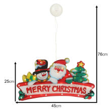 Ikonka Art.KX4354 LED jõulud ripptuled Merry Christmas kaunistus 45cm