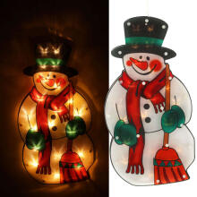 Ikonka Art.KX4354_1 LED rippvalgustid jõulukaunistus lumeinimene 45cm