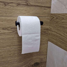 Ikonka Art.KX4316 Loft tualettpaberi hoidja must WC