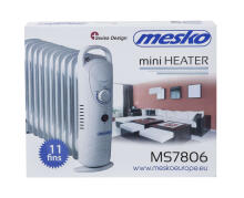 Ikonka Art.KX4117 Mesko MS 7806 Õlikütteseade 11 ribi elektriline temperatuuri reguleerimine 1200W