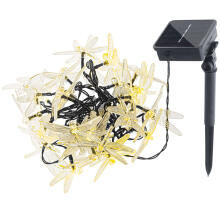 Ikonka Art.KX4968 Päikesepaneelide aiatuled 6.5m 30LED soe valge